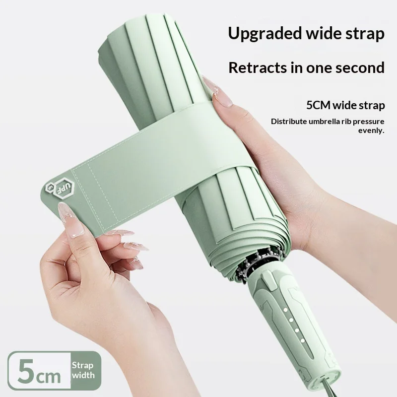 

Automatic Umbrella, Windproof and Rainstorm-Resistant, Foldable Umbrella for Sunny and Rainy Days, Sunshade Umbrella