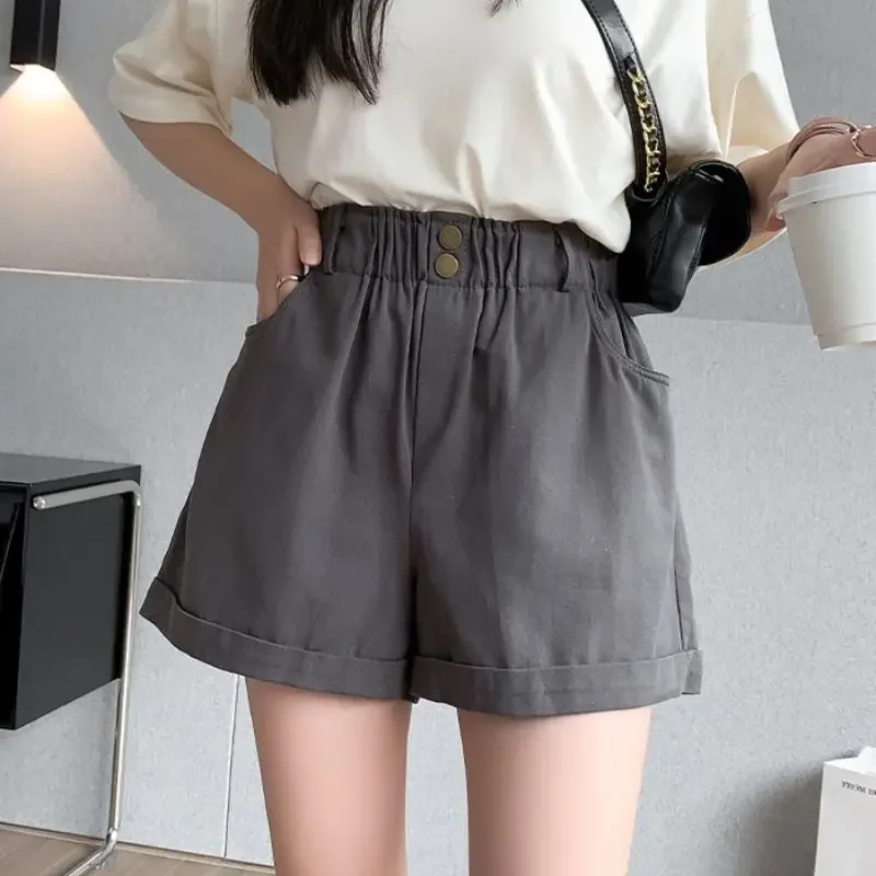 High Waist Short Pants Woman Baggy Loose Shorts For Women Outdoor Fashion To Wear Korean Style Aesthetic New In Kpop Elegant Hot