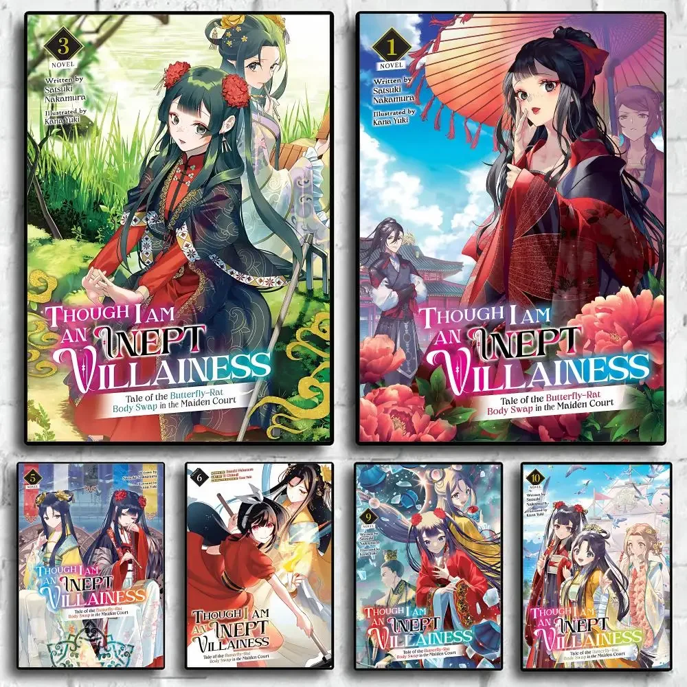 manga Though I Am an Inept Villainess Poster Wall s Art Print HD Print Self-Adhesive Waterproof Wall Stickers Room Decoration