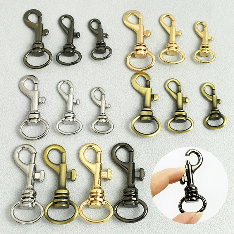 

5/10/20Pcs 13-20mm Metal Carabiner Clips for Dog Collar Lobster Buckle Handbag Chain Connector Hanging Hook Bag Making Supplies
