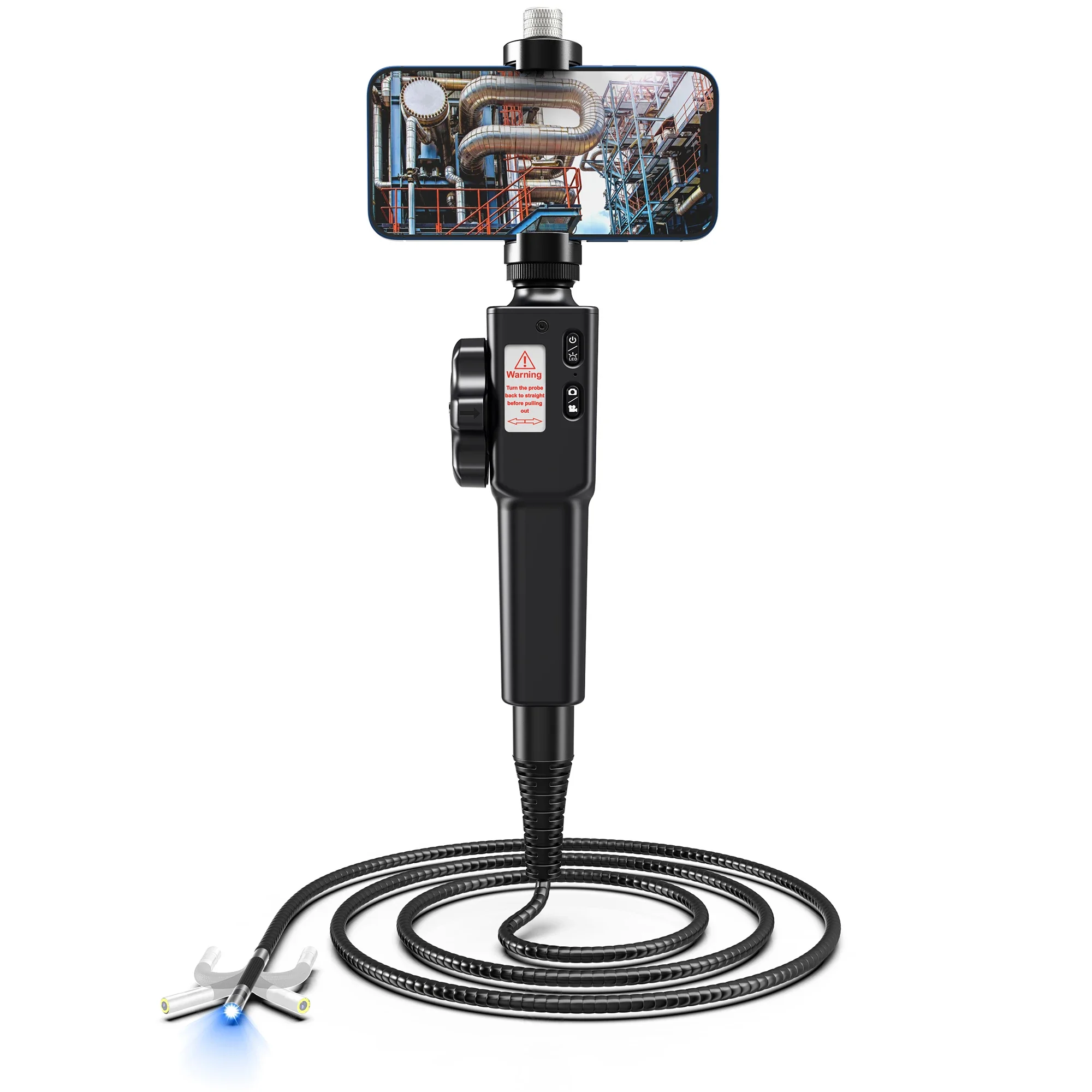 Handheld Inspection Video Borescope Smartphone Borescope Automatically Generate A Test Report Automotive Diagnostic Tool