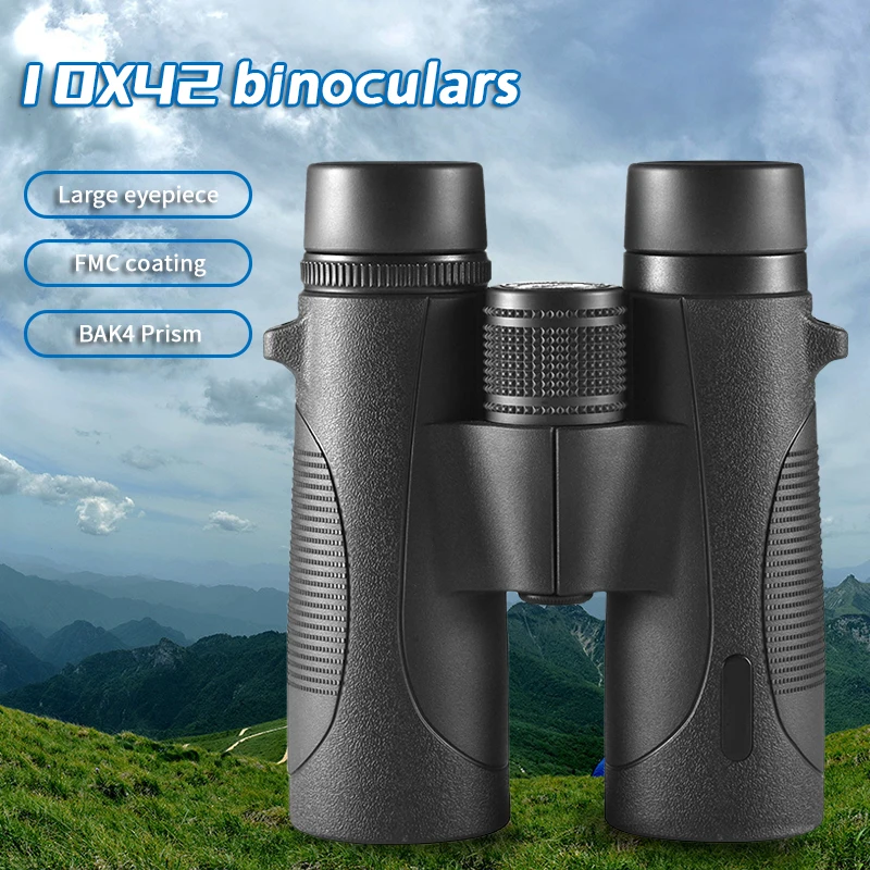 

Professional binoculars HD 10x42 long distance binoculars suitable for travel hunting and camping equipment