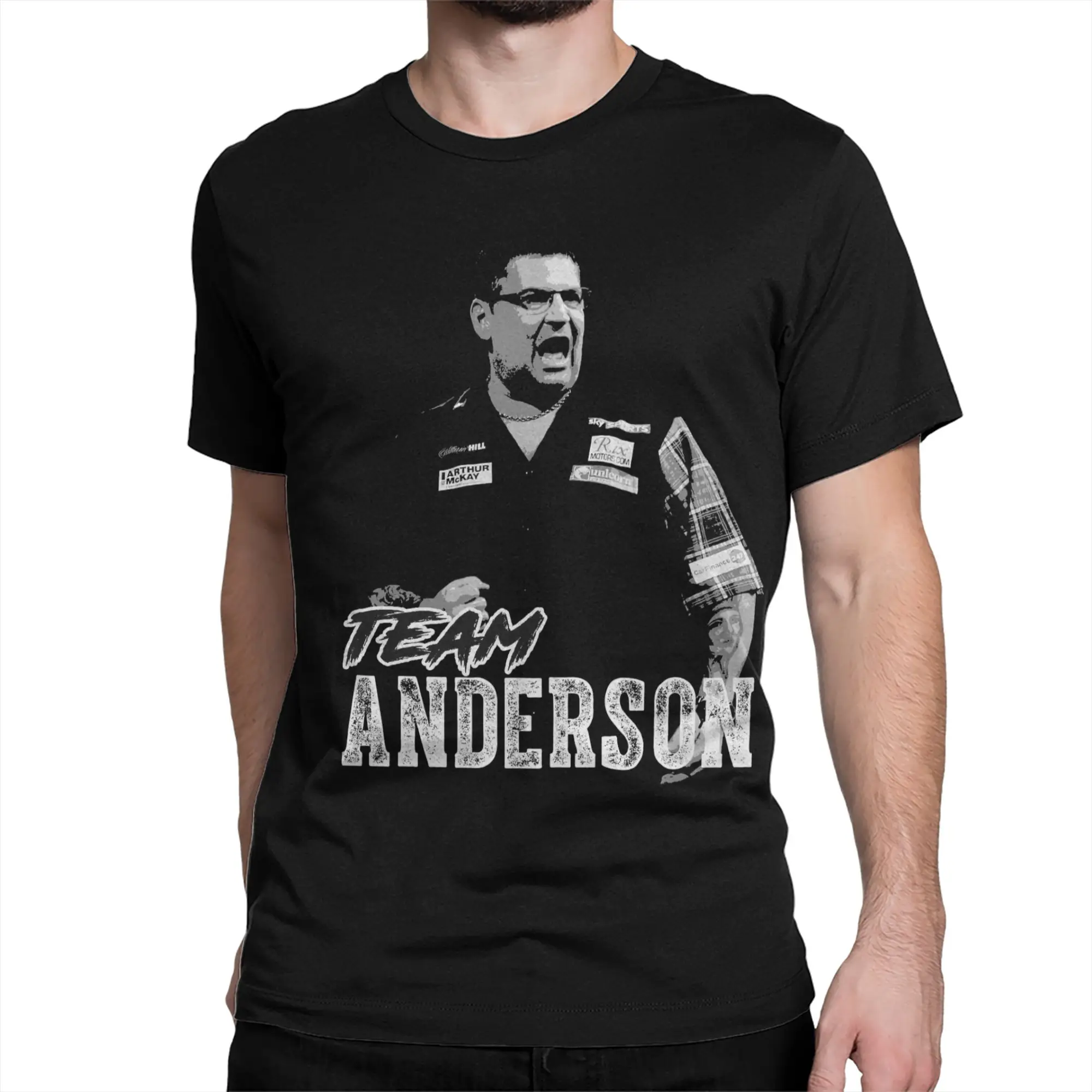 Gary Anderson PDC Men Women T Shirts  Funny Tees Short Sleeve Crewneck T-Shirts 100% Cotton Plus Size Clothes