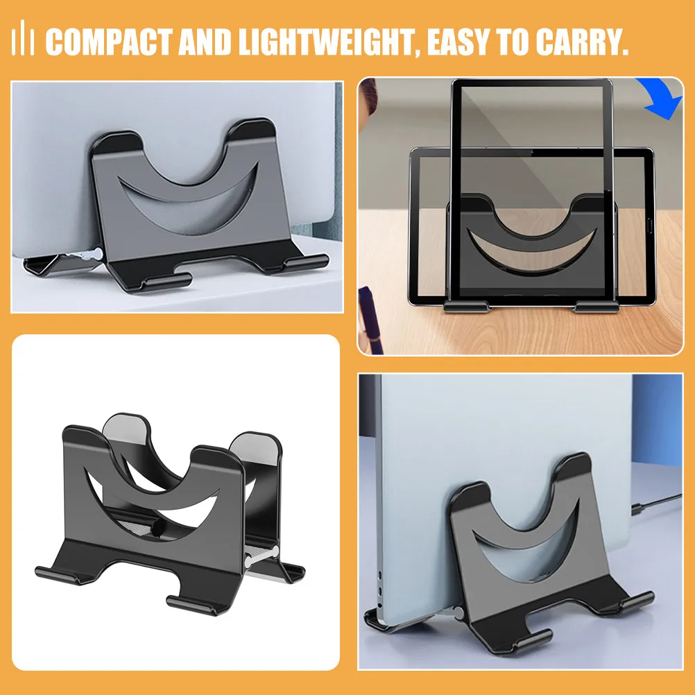 Laptop Stand Notebook Holder Portable Computer Riser Lightweight Cooling Stand Anti-Slip Silicone Pads Abs Material Space-Saving