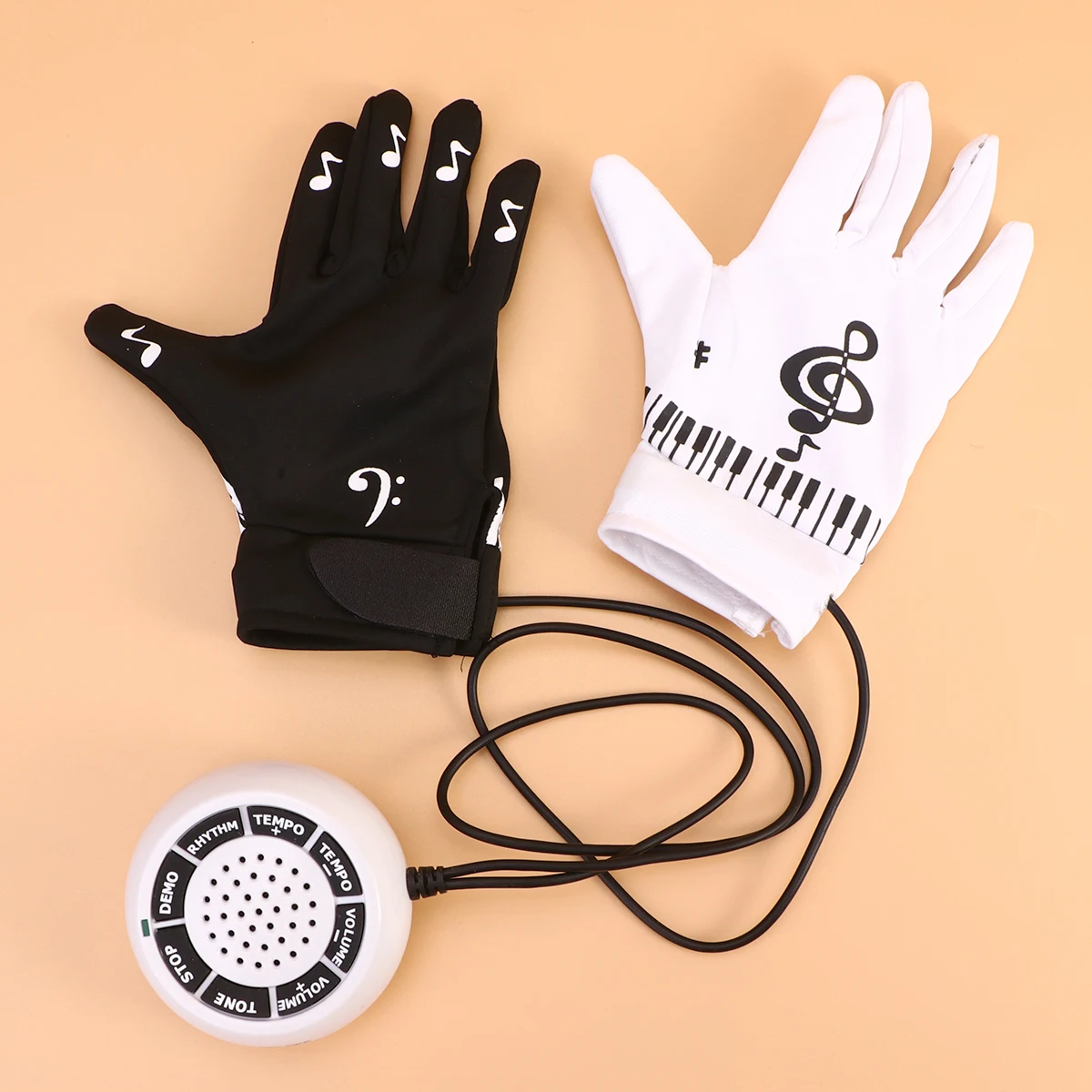

Electronic Piano Gloves Music Rechargeable Fingerless Keyboard Instrument 8 Sounds 20 Rhythms 6 Songs Musical Toys Gifts