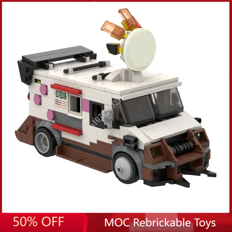 

448PCS MOC Speed Champions Sweet Tooth Ice Cream Truck Model Building Blocks Technology Bricks Creative Assembly Kids Toys Gifts