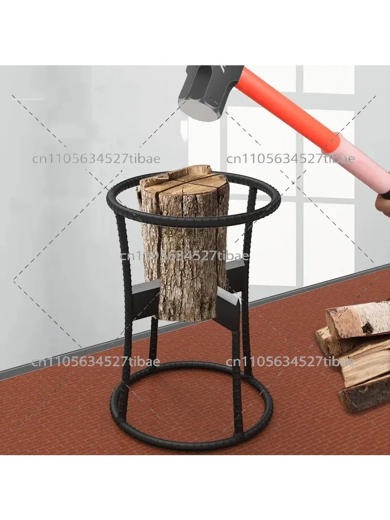 Efficient Iron Wedge Firewood Splitter Quick Log Wood Chopper Labor Saving Splitting Tool for Home Garden Outdoor Use