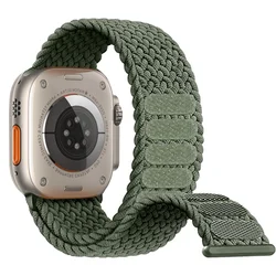 Boucle Solo Tressée pour Apple Watch Band, Bracelet Correa, Série 9, 7, 3, 5, 4, SE, 6, 8, 10, Ultra Strap, 45mm, 49mm, 44mm, 40mm, 41mm, 46mm, 42mm