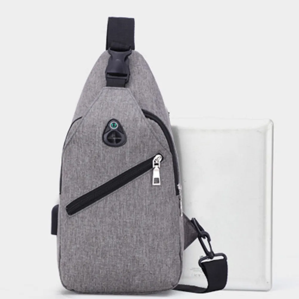 

Men'S Waterproof Sports Shoulder Bag Lightweight Multi-Layer Chest Pouch For Tablet Phone Powerbank Mini Storage Pouch