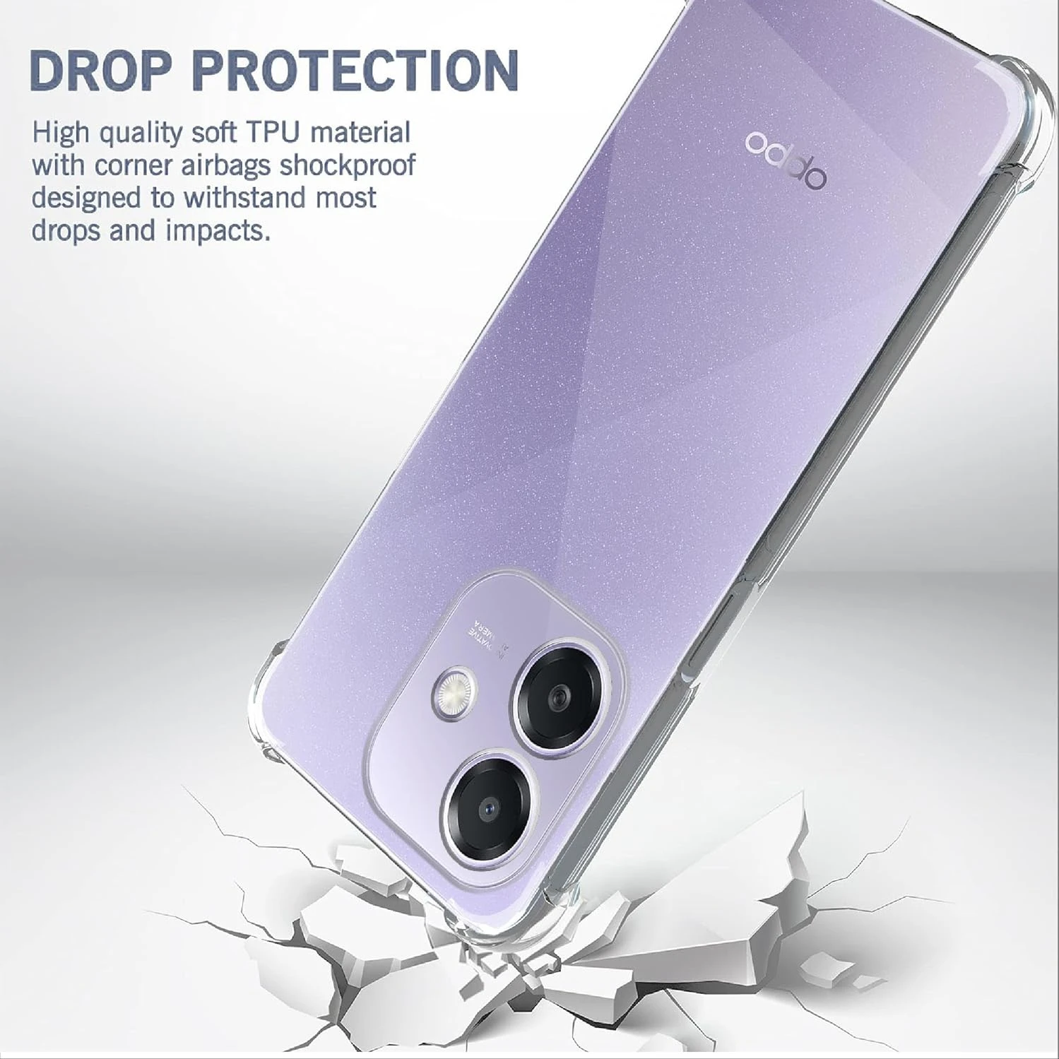 Four-Corners Shockproof TPU Case for OPPO A40 A40M A80 A60 5G A3 Pro Protective Cover Capa Fundas Coque
