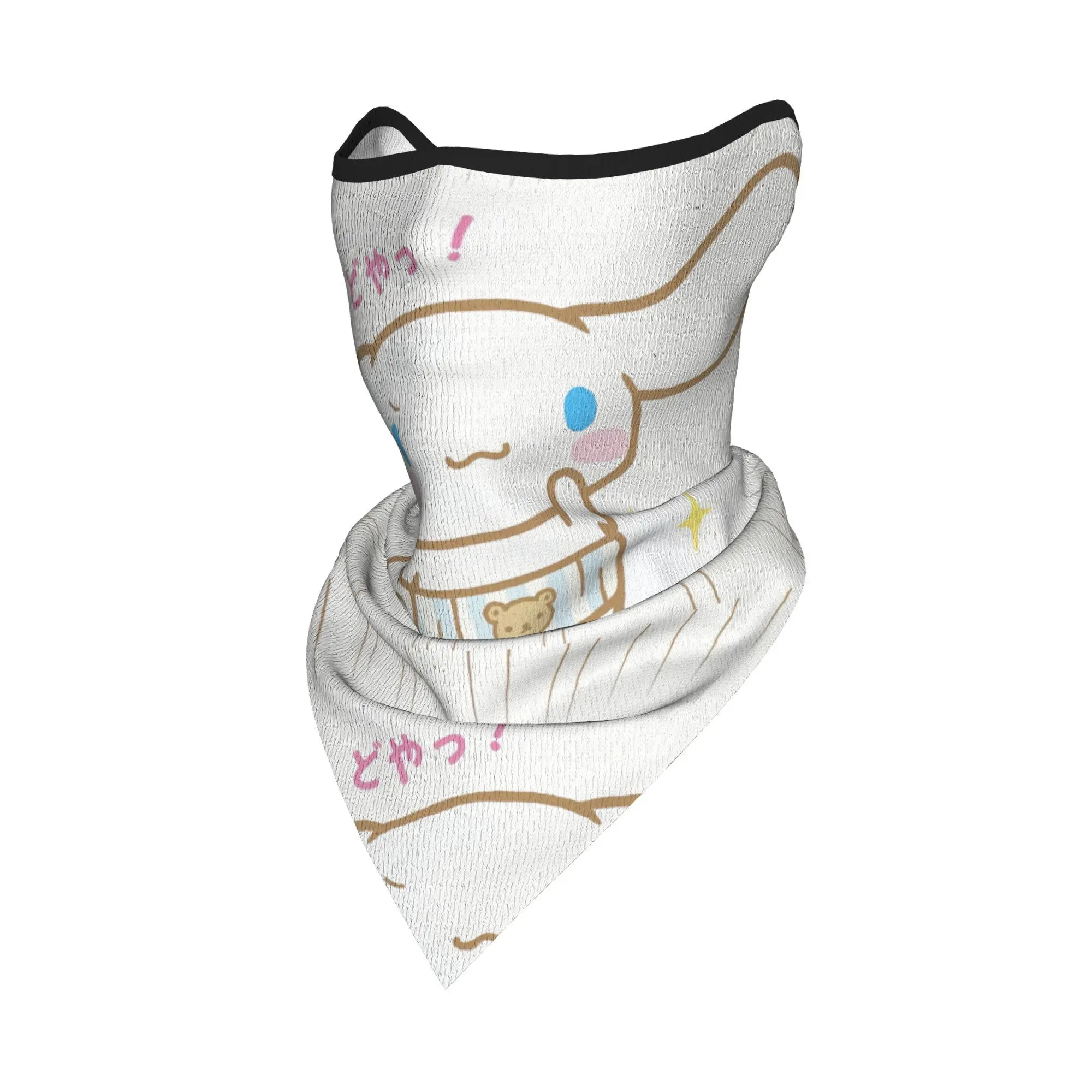 Cinnamoroll быстросохнущий многофункциональный шарф для лица, защита от ультрафиолета и пыли для езды на велосипеде, спортивная маска на открытом воздухе, удобная, прочная Cinnamoroll быстросохнущий многофункциональный шарф для лица, защита от ультрафиолета и пыли для езды на велосипеде, спортивная маска на открытом воздухе, удобная, прочная