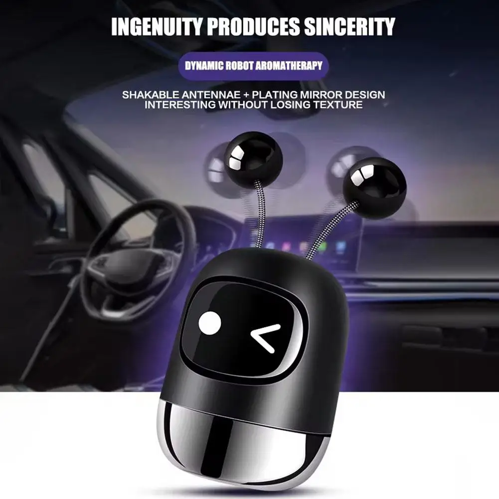 Robot Fragrance Car Air Vent Scent Aromatherapy Auto Air Outlet Perfume Long-lasting Fragrance Clip Diffuser Car Accessories - Image 3