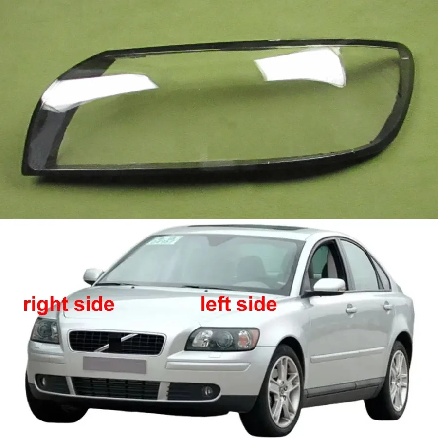 

For Volvo S40 2004 2005 2006 Car Accessories Transparent Lampshade Headlamp Cover Lamp Shade Headlight Shell Lens Plexiglass