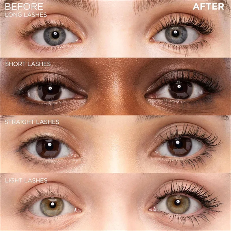 Rímel de alongamento de cílios, à prova d'água, longa duração, sedoso, preto, extensão de cílios, maquiagem, beleza, cosméticos coreanos