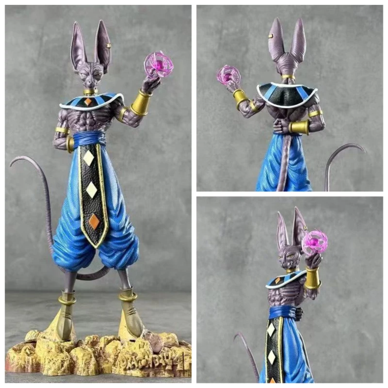 

30cm Dragon Ball Anime Peripheral Beerus Action Figures Model Statue Desktop Ornament Children Birthday Gift Toy