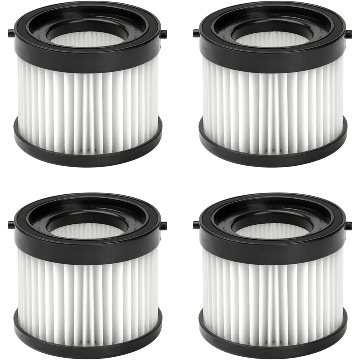 4Pack 49-90-0160 HEPA Dry Filter for Milwaukee 49-90-0160 0882-20 M18 Compact Vacuum with 1 Cleaning Brush