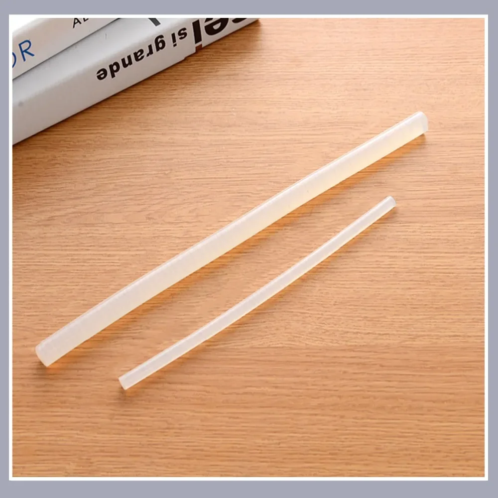 صمغ يسيح بالحرارة العصي 7 مللي متر/11 مللي متر قضبان اللزوجة القوية الشفافة لمسدس الغراء مقاومة درجات الحرارة العالية الغراء الساخن 10 ~ 50 قطعة