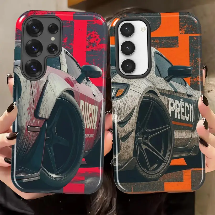 Cool Car Soft Cover Capa Phone Case for Samsung Galaxy S26 Ultra A56 S25Ultra S23 S24 Ultra A36 A16 A26 S20 FE