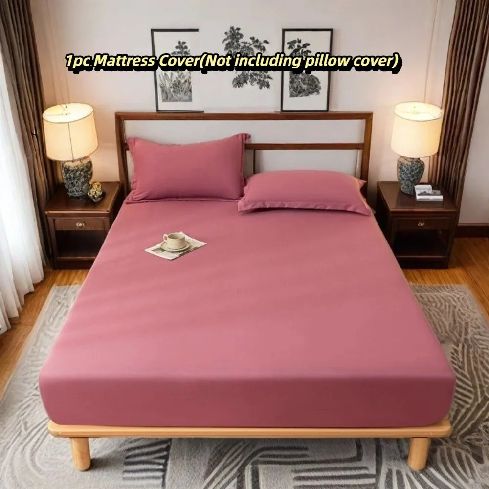 

Bed Cover Waterproof Mattress Cover Rhombus Lattice Pattern Solid Color Matress Protector Elastic Breathable Bedspread Hotel