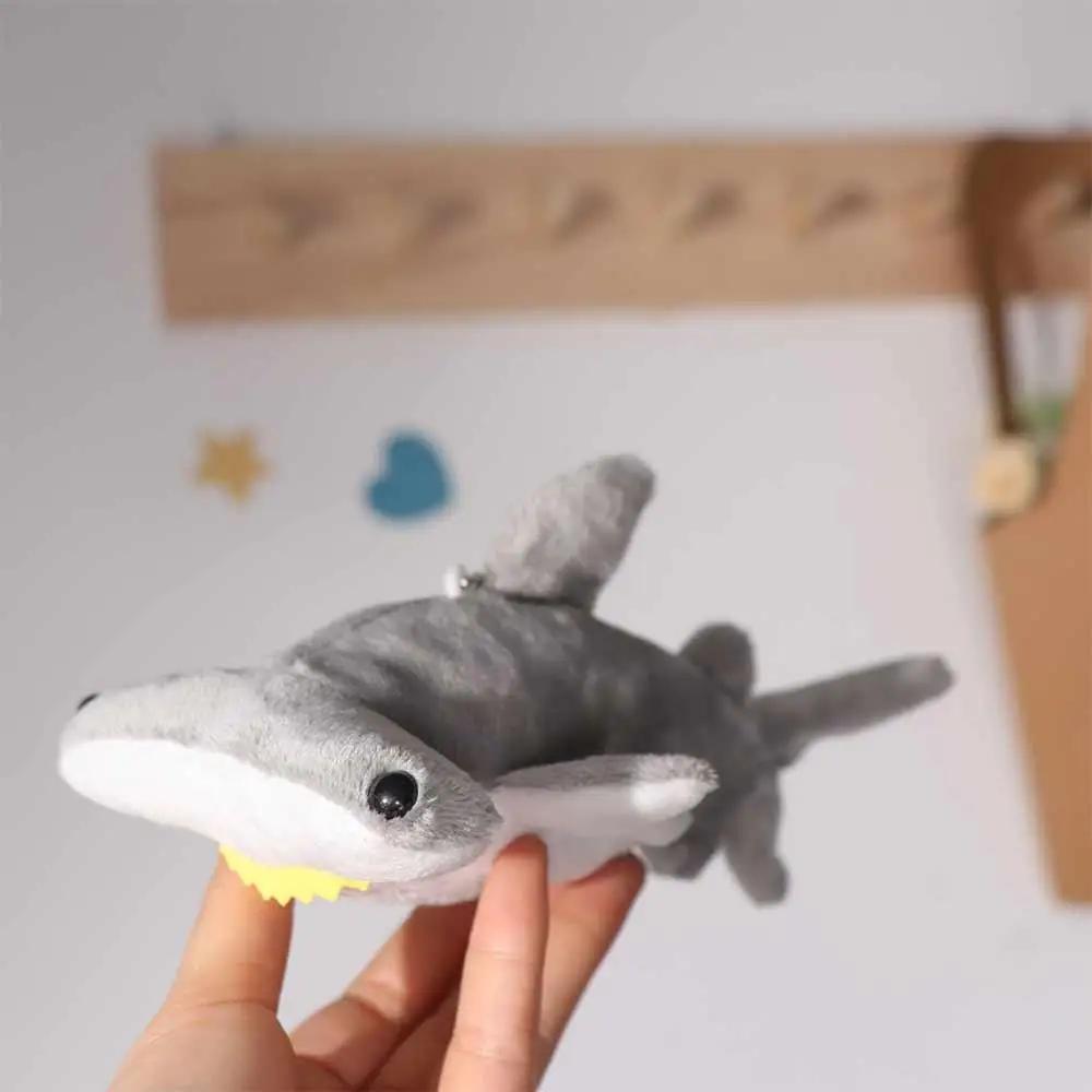 Chain Plush Toys Soft Toy Hammerhead Shark Plush Keyring Hammerhead Shark Plush Doll Stuffed Toy Keychain Shark Plush Keychain