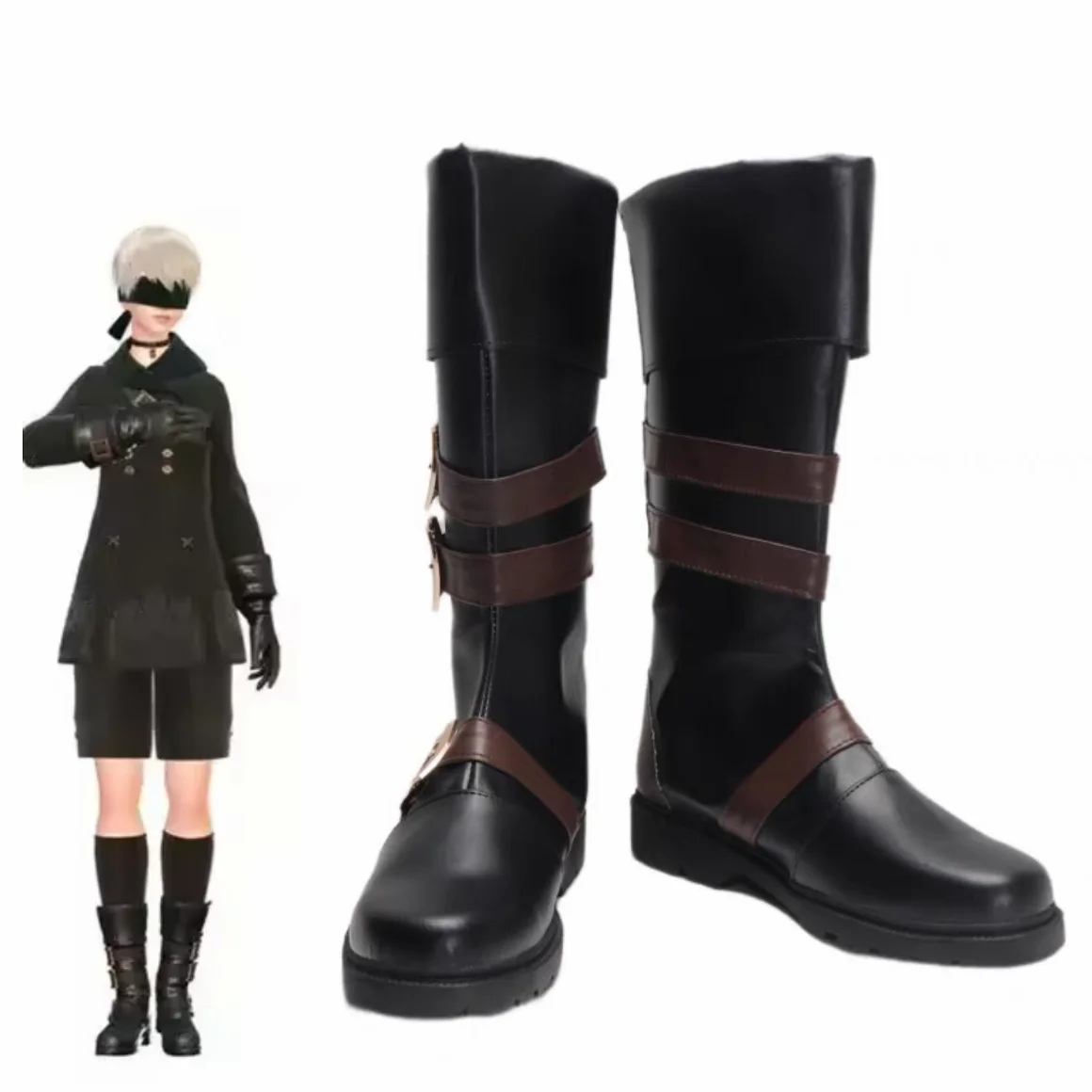 

NieRR: Automataa 9S Cosplay Shoes Yorhaa 9S Cosplay No.9 Type S Boots Halloween