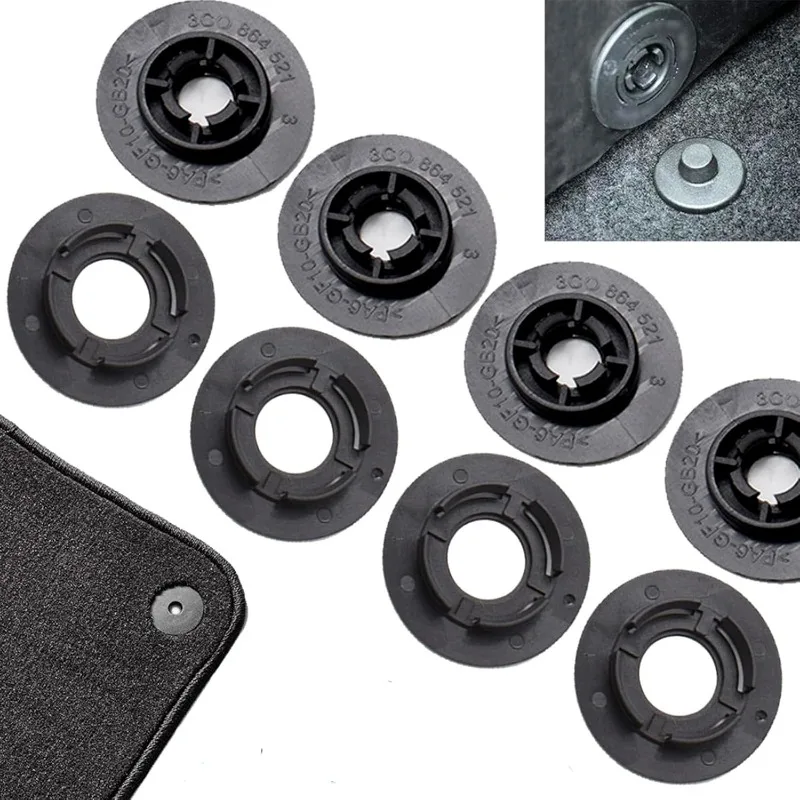 

4PCS Set for VW Passat Polo Golf Jetta Audi A1 A3 A4 A6 Skoda Octavia A5 A7 Seat Altea Leon Car Mat Fastener Clips Carpet Clamps