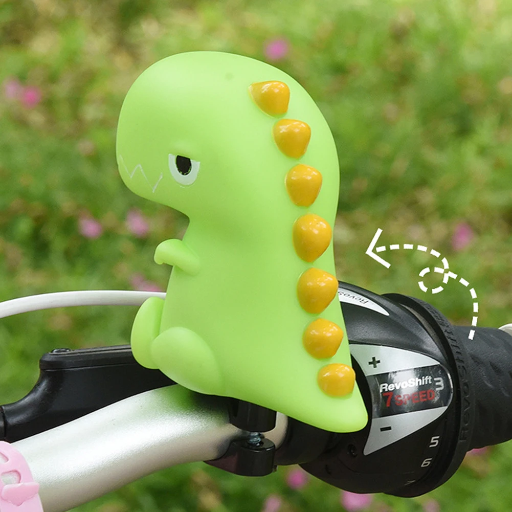 1Pc creativo cartone animato dinosauri animali corno d'aria bambini equilibrio bici Scooter campana Super forte campanello per bicicletta accessori per biciclette