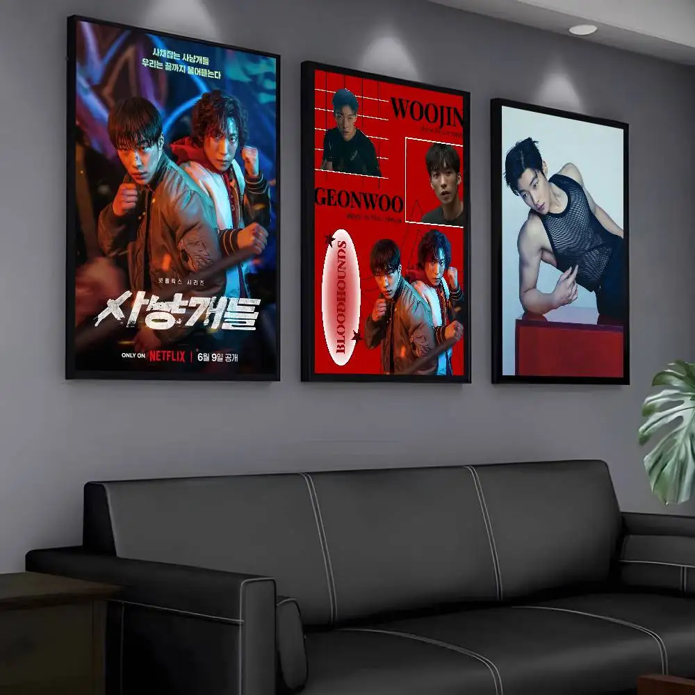 ملصق الفيلم Bloodhounds لزجة جدار الفن الطباعة مقاوم للماء غرفة المعيشة المنزلي غرفة بار ديكور جمالي