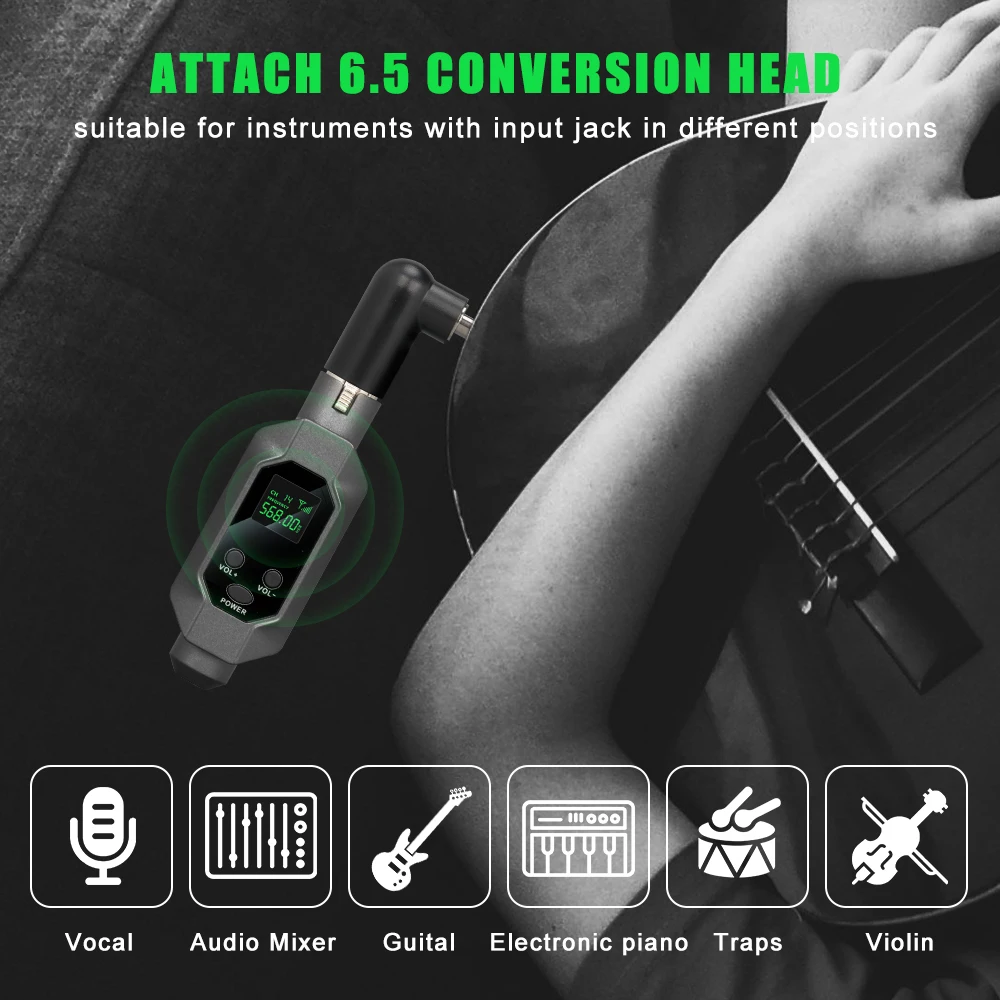 XGES Wireless Microphone Converter XLR Transmitter and Receiver Microphone Wireless System for Dynamic Microphone