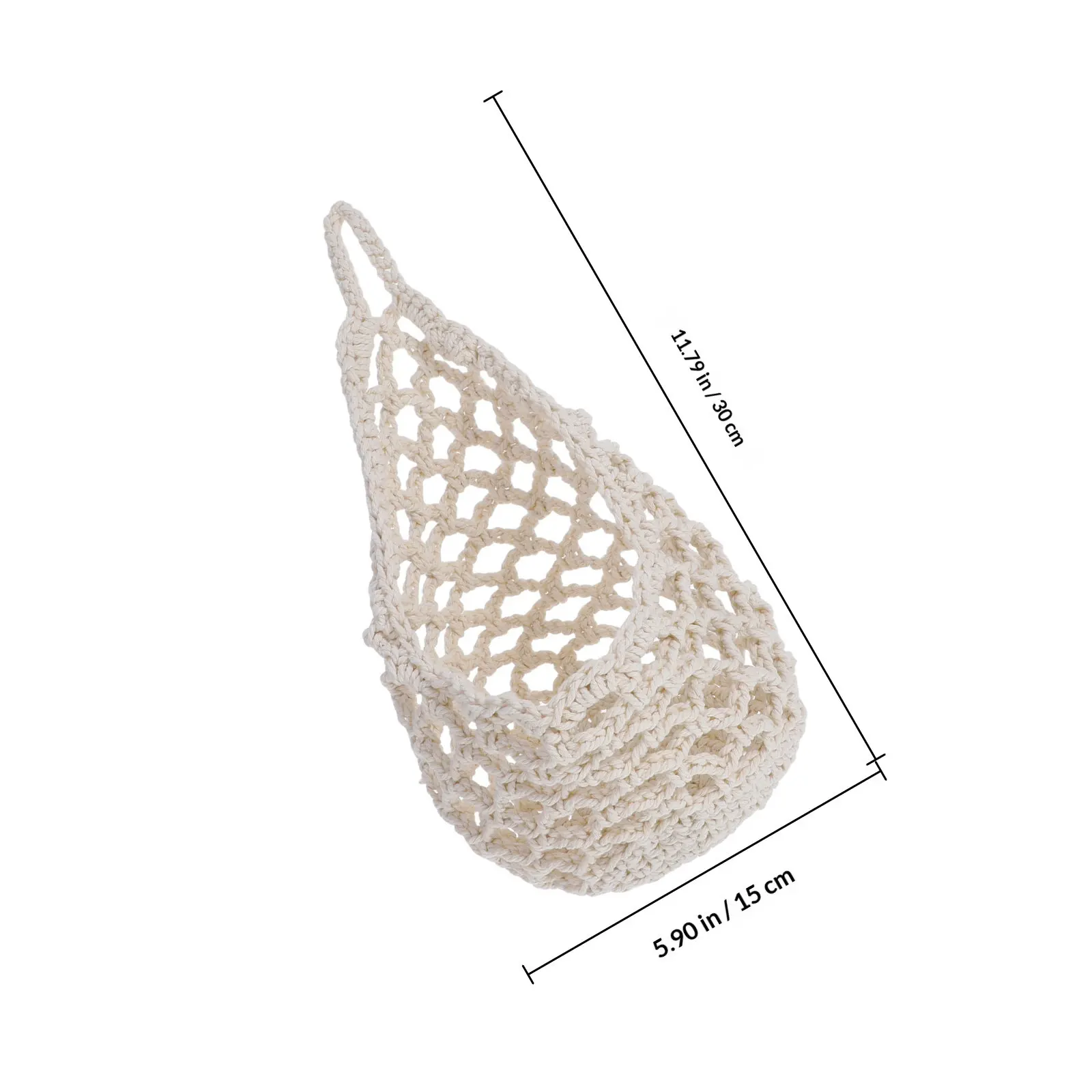 2Pcs Boho Macrame Hanging Planter Cotton Rope Decorative Flower Pot Holder for Indoor Outdoor Kitchen Living Room Garden Storage