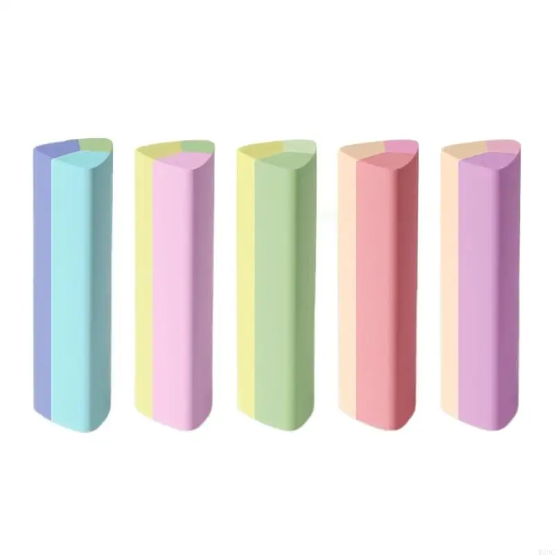 W89c 5 PCs/Set Bleistiftgummi Cartoon Dreiecke Eraser Ästhetische Radiergummis Belohnung Geschenk