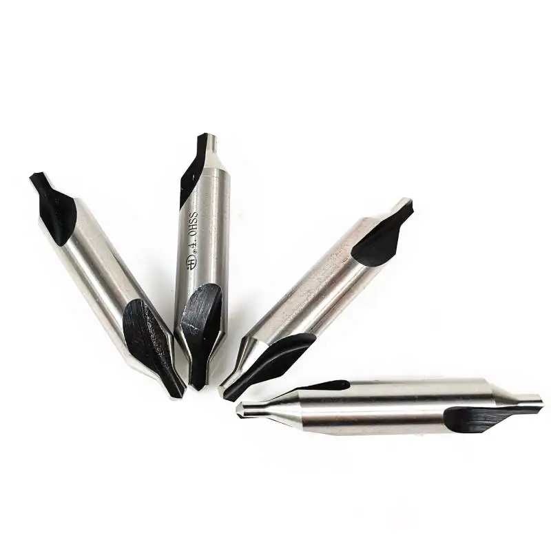 Free shipping 10Pcs/lot 1mm 2mm 3mm 4mm 5mm HSS Center Drills 60 degree Combined Countersinks Degree Angle Bit Tip Set Tool