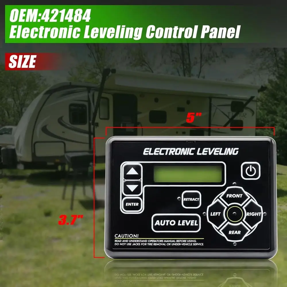 421484 Sistema de nivelación automática RV para panel táctil Reemplazo del conjunto del panel de control de nivelación electrónica para RV 5.a rueda y viaje T