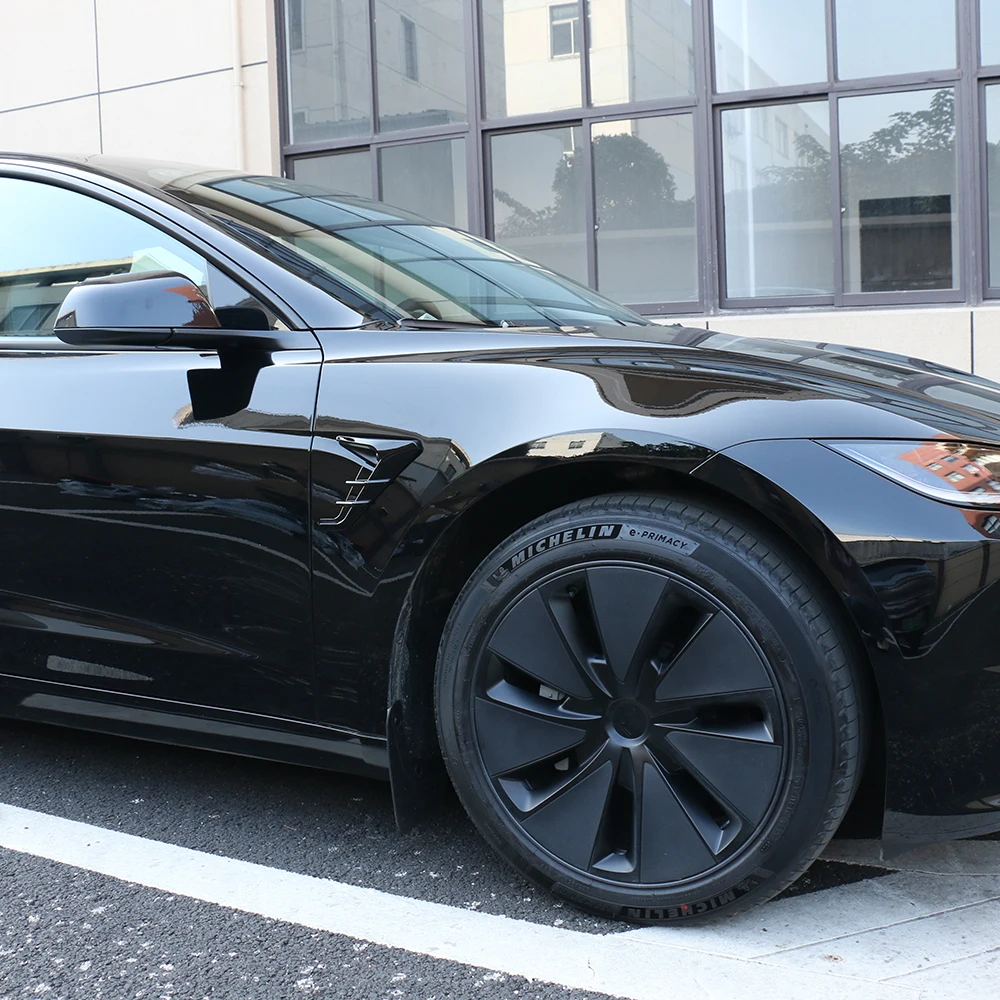 2pcs Side Camera Cover for Tesla New Model Y Launch 2025 Model 3 Highland 2024 Leaf Board Camera Protective Cover Modification