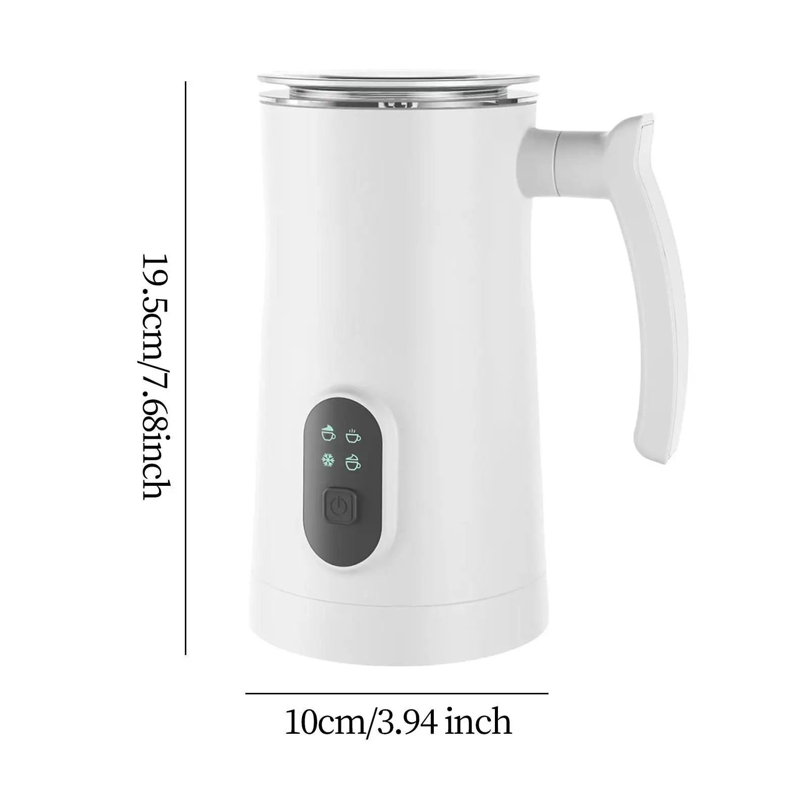 Electric Milk Steamer Portable Milk Frother for Matcha Coffee Hot Chocolate