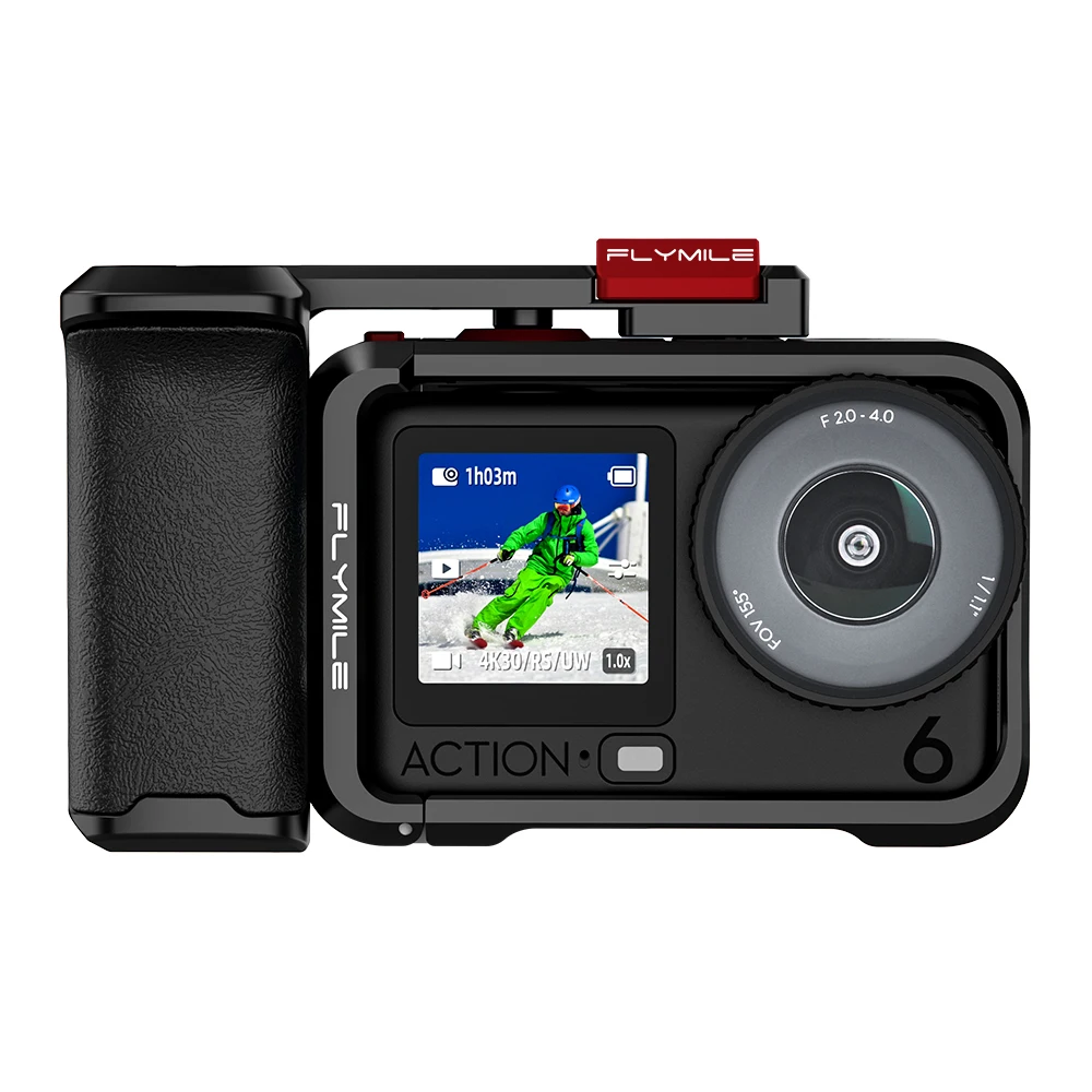 For DJI OSMO ACTION 6 Aluminum Alloy Protective Case Street Photography Mount Photography Mount
