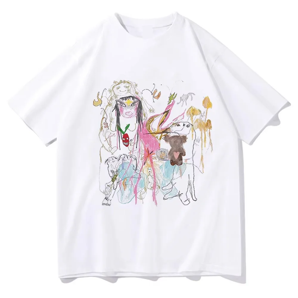Beabadoobee Beatopia 2025 Graphic Summer O Collar Pure Cotton Hip Hop Street Fashion Loose Casual Women's T-shirt Short Sleeve