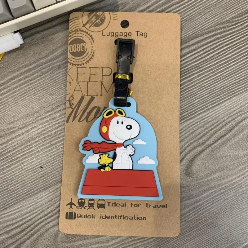 Snoopy bagaglio Tag Hang Tag Cartoon Girl Travel delivery bagaglio elenco studente portatile Charlie bagaglio Tag carino all\'ingrosso