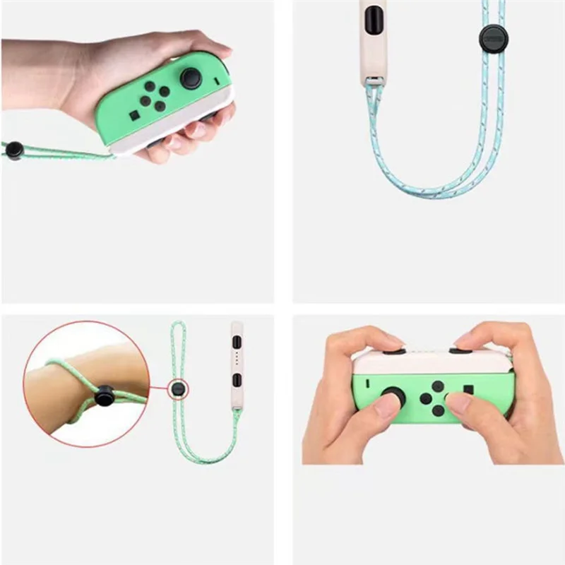 ABJF-Correa de muñeca Forswitch Joycon, paquete de 2 piezas de repuesto de cordón, accesorios para controladores de fuerza