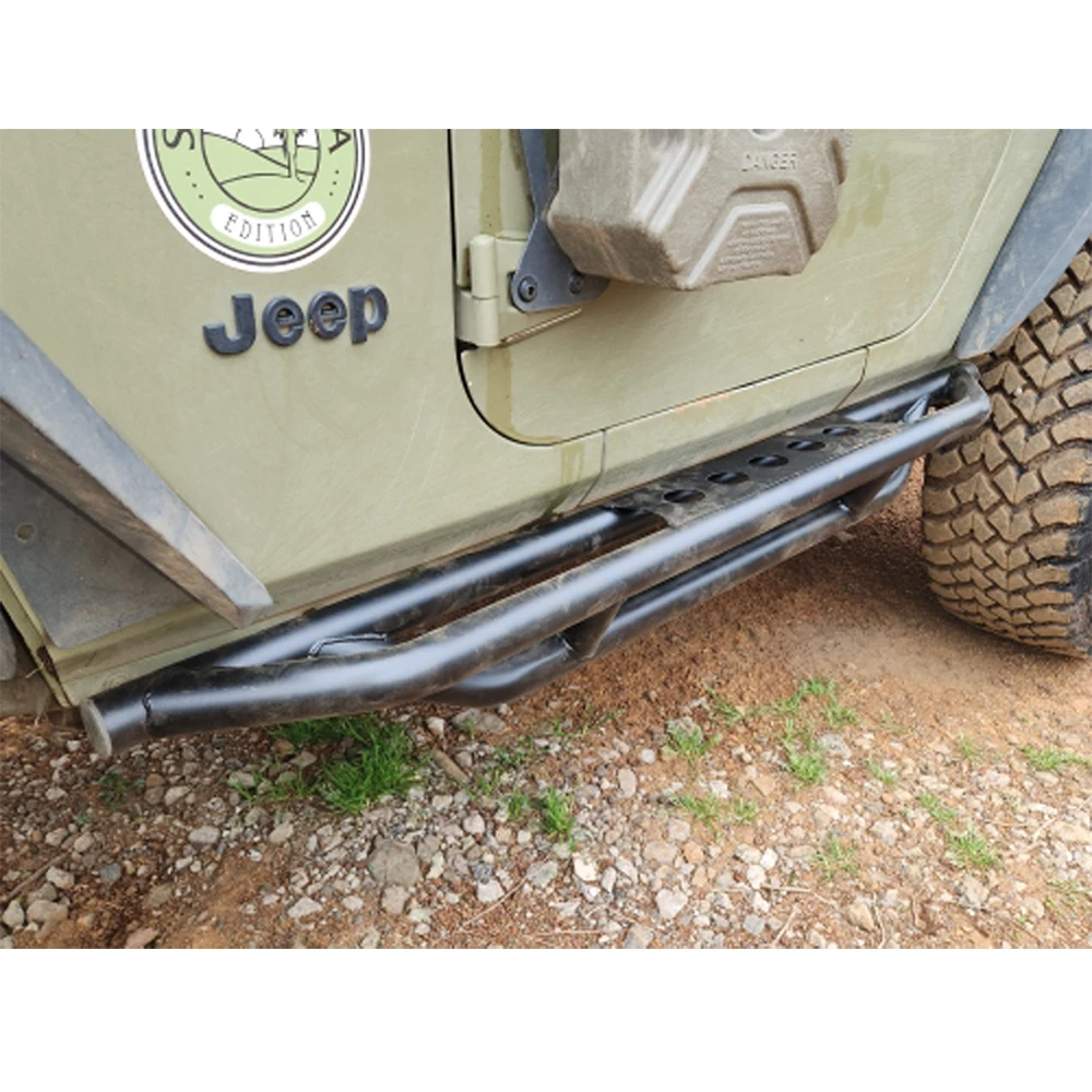 Lantsun J49 steel side step for jeep for wrangler JK 2007-2017 2 door running board