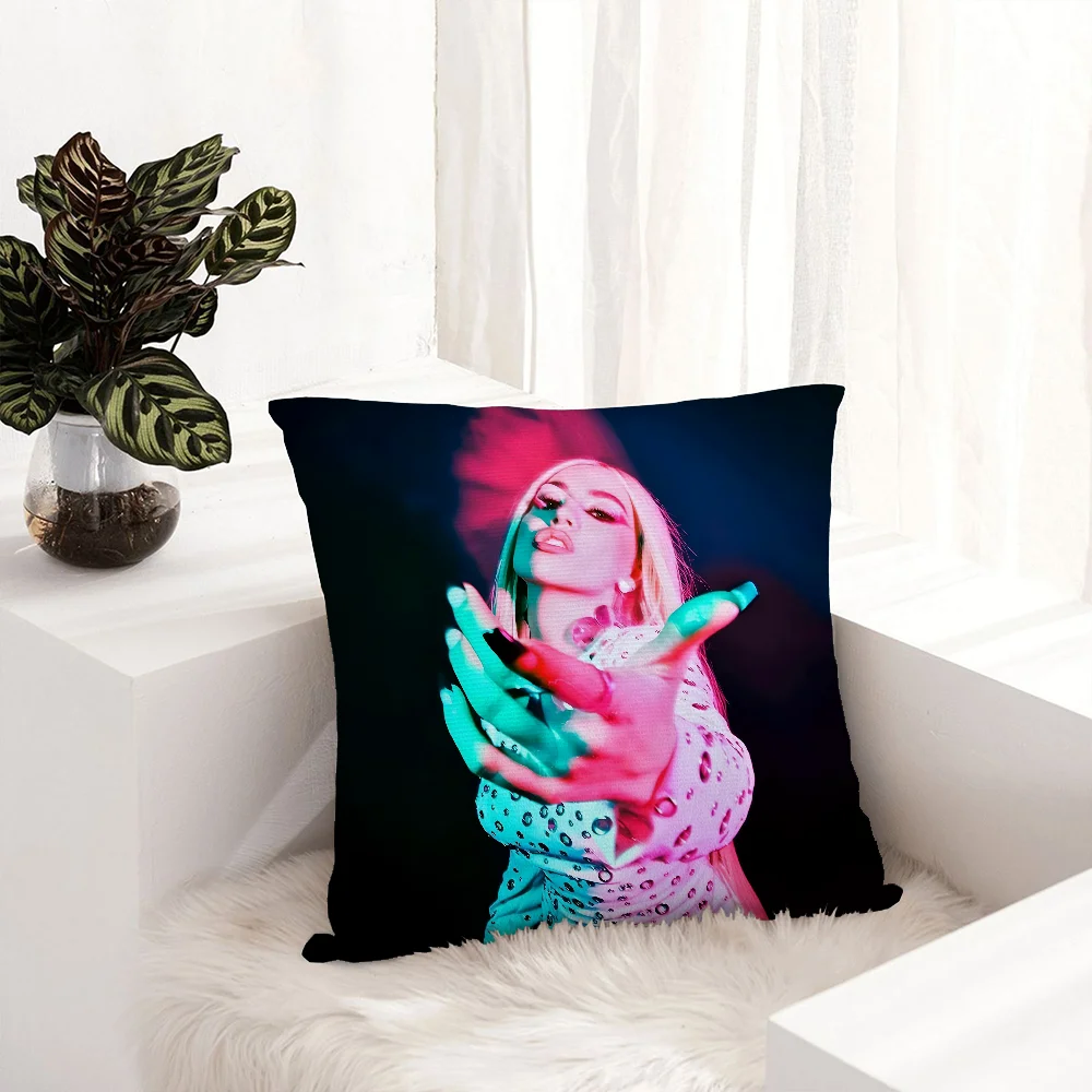 

A-Ava M-Max Pop Singer Pillow Case Plush Fabric Soft Pillowcase Double Sided Print Sofa Cushion Cover Throw Pillow Cover