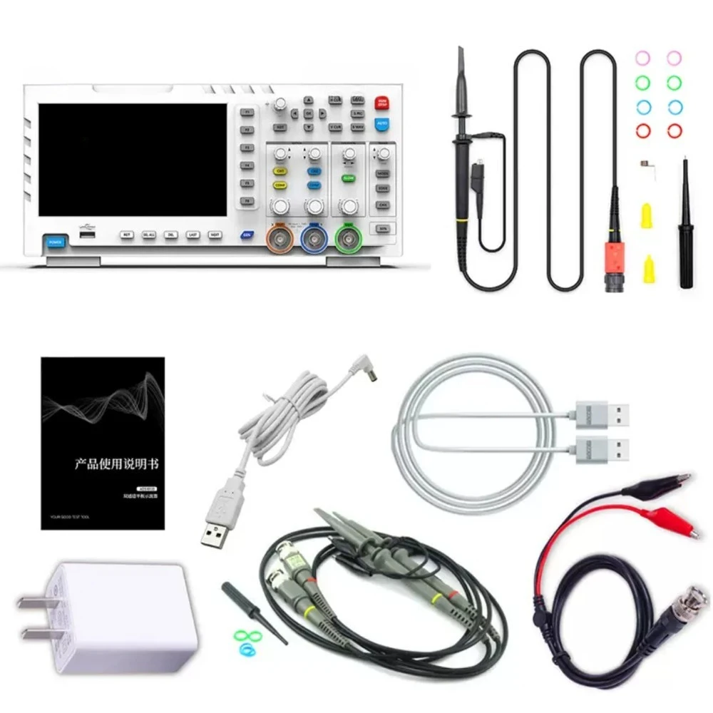 2-In-1 Digital Oscilloscope Compatible With FNIRSI 1014D Dual Channel 100M 1GS Signal Generator