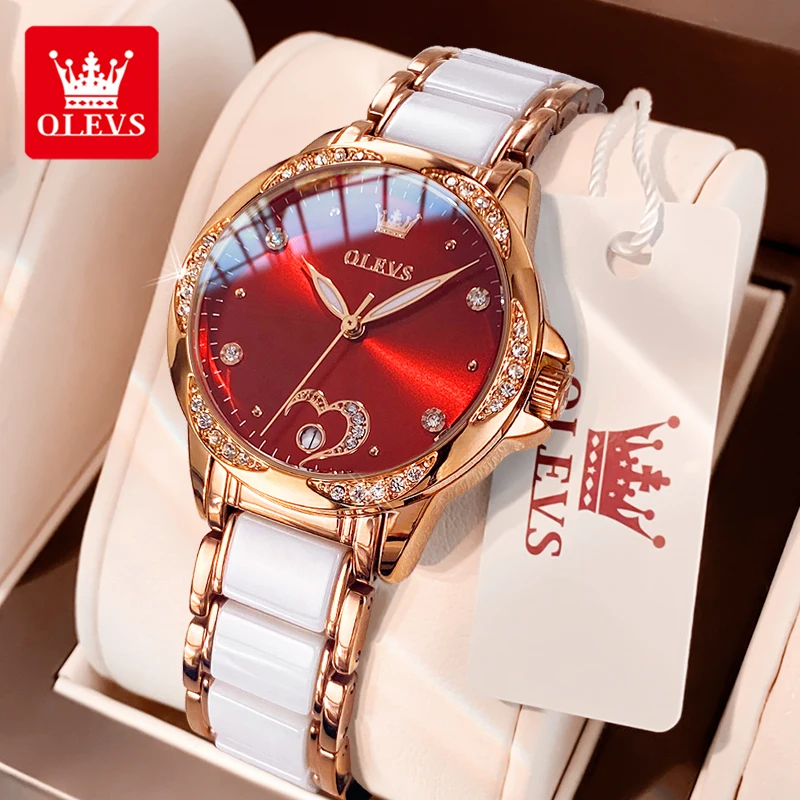 OLEVS 6631 Women Watch Original Movement  Brand Ladies' Watch Fully Automatic Mechanical Calendar Waterproof Function Watch