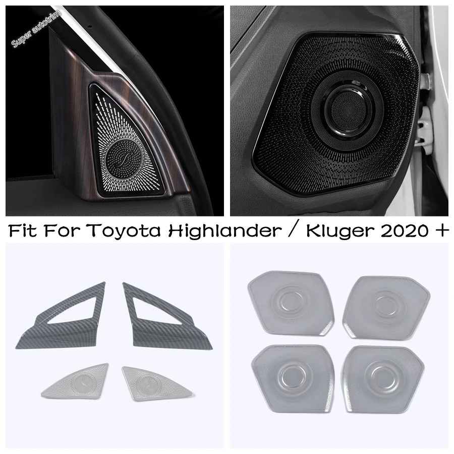 

Pillar A Speaker / Door Loudspeaker Frame / Pillar A Audio Sound Cover Trim For Toyota Highlander / Kluger 2020 - 2024 Accessory