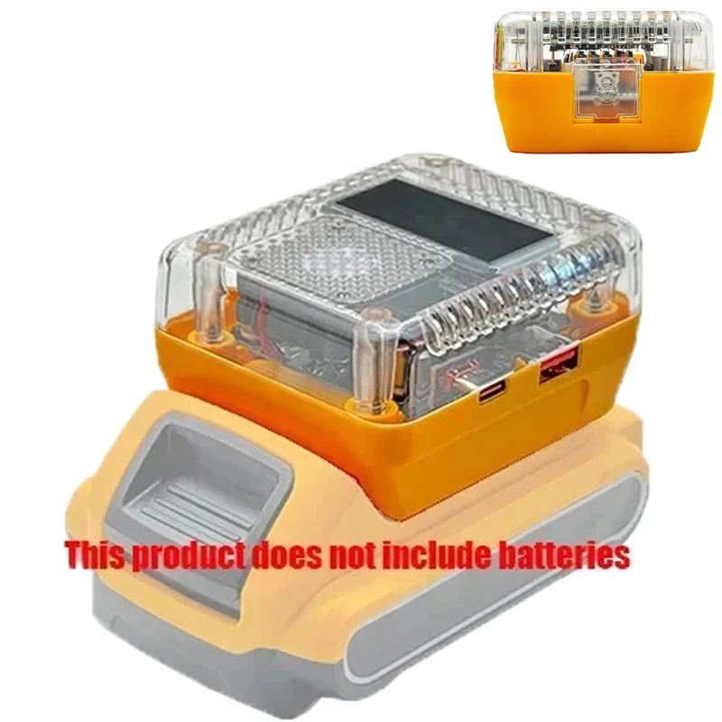 Digital Display Adapter Bidirectional Charging and Discharging 140W PD3.1 Battery Charger Converter for DeWalt 18VLi-Ion Battery