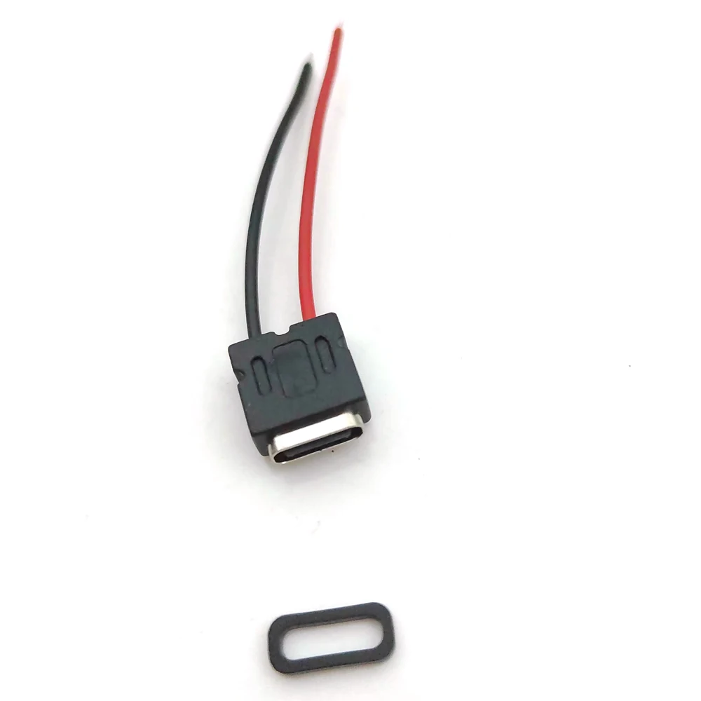 USB 3.1 Type C 4 Pin Waterproof Female USB C Socket Port With Screw Hole Fast Charge Charging Interface USB Connector With Cable