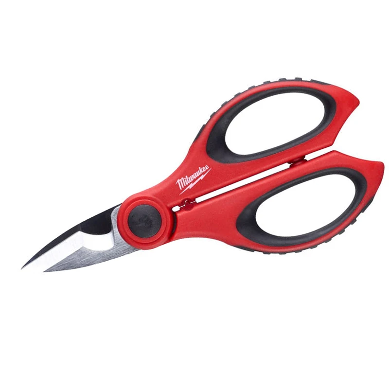 Milwaukee 4932478620 Electricians Scissors Hangable Tool Holder Cable Cutting Ambidextrous Hand Tools