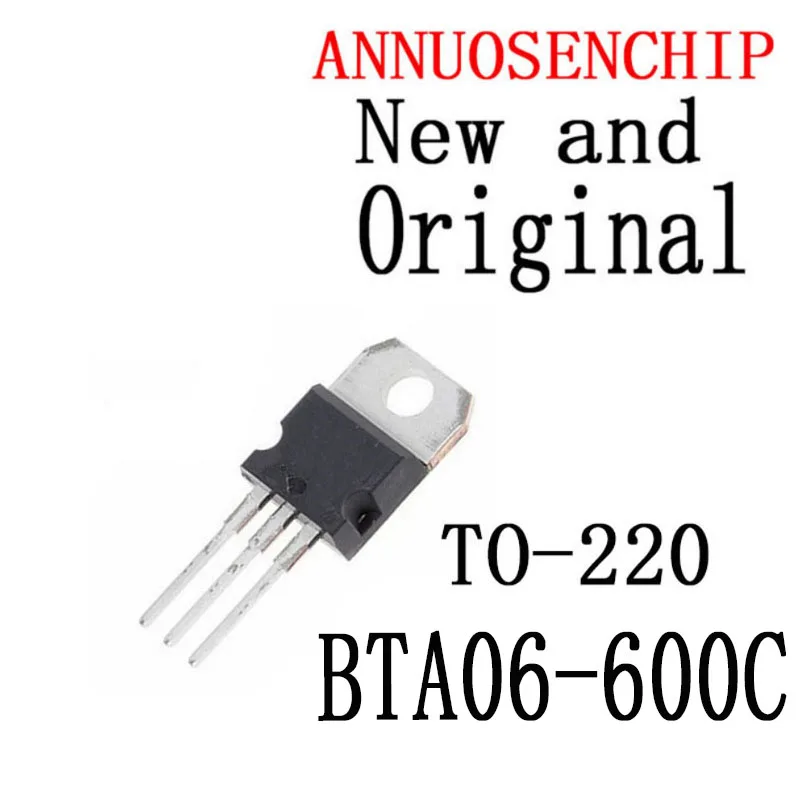 10PCS New And Original TO-220 BTA06-600 TO220 BTA06 06-600C IC BTA06-600C