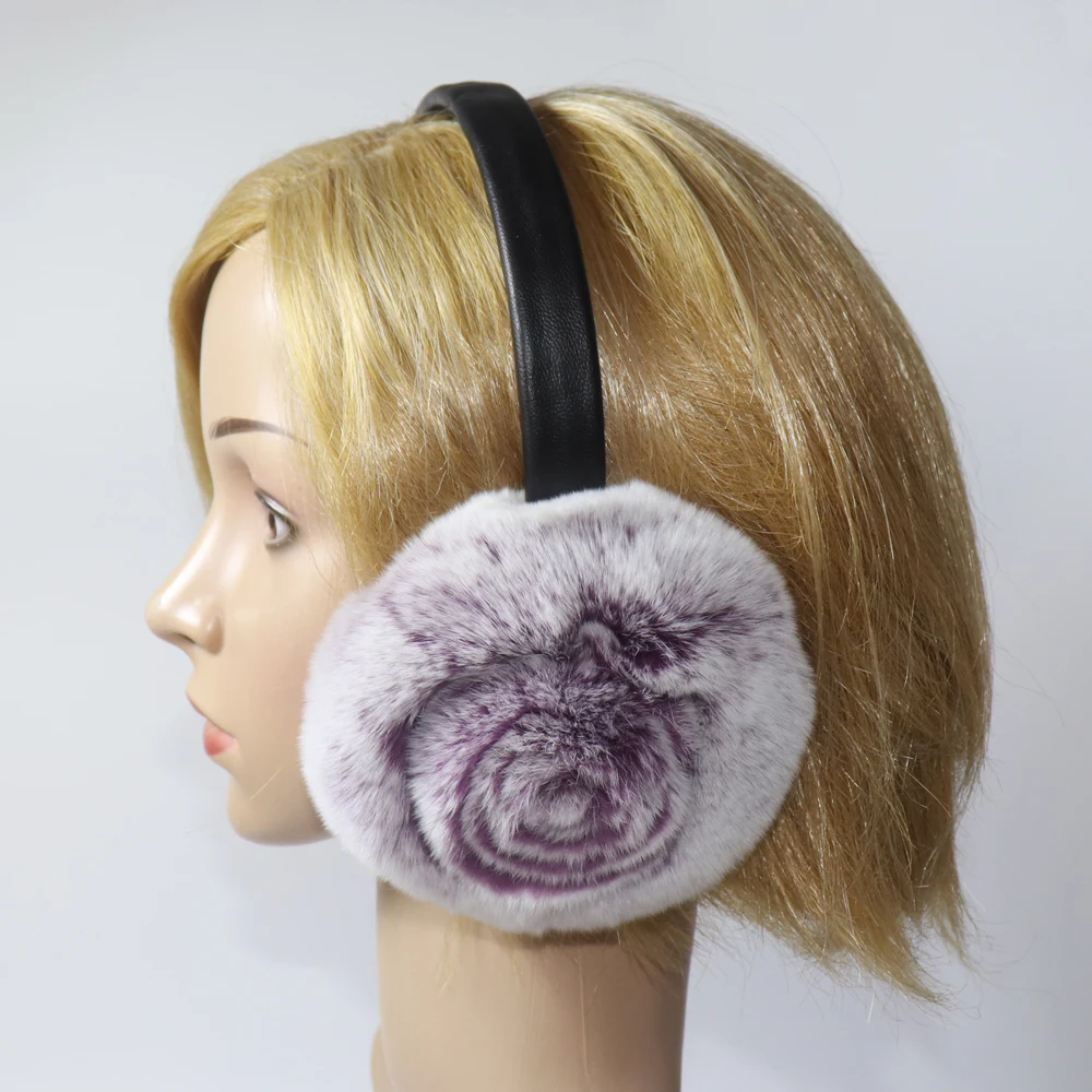 Proteor De Ouvidos Rex Rabbit Fur Earmuff Women Autumn and Winter Warm Earmuffs Real Fur Ear Cover Ear Warmer Ear Muffs Winter