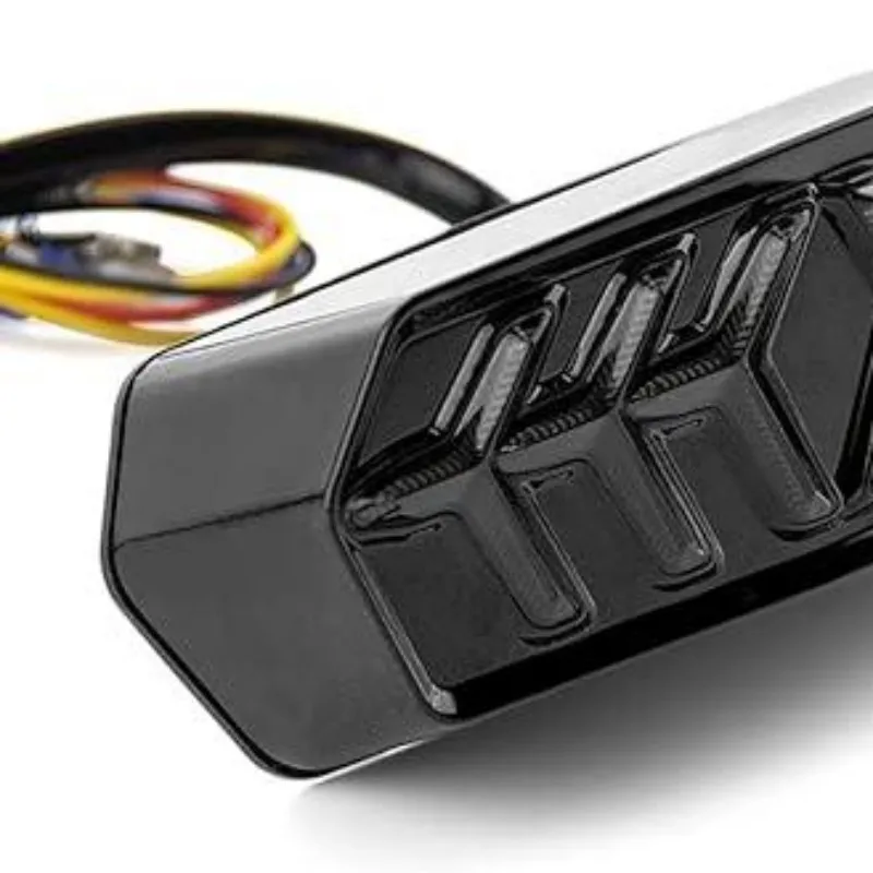 For MSX125 CBR650F Integrated LED Tail Light Smoked Lens Sequential Turn Signal Brake Running Lamp Motorbike Decor Part